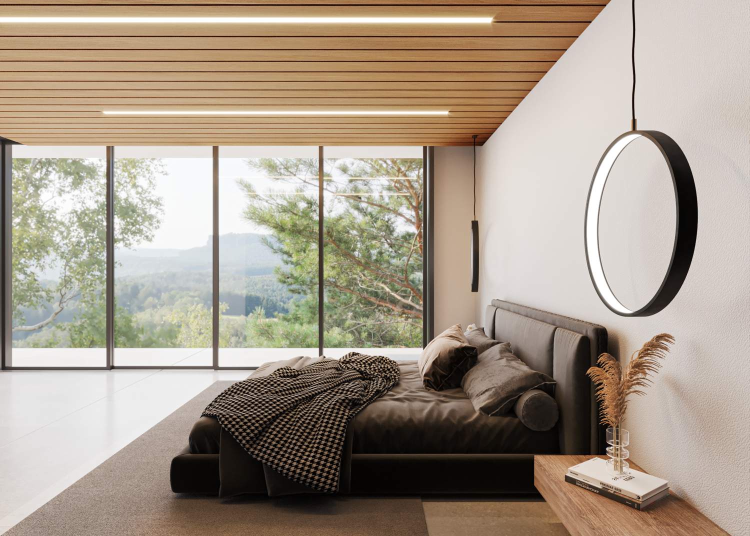 Slatted Ceiling & Soffit: room