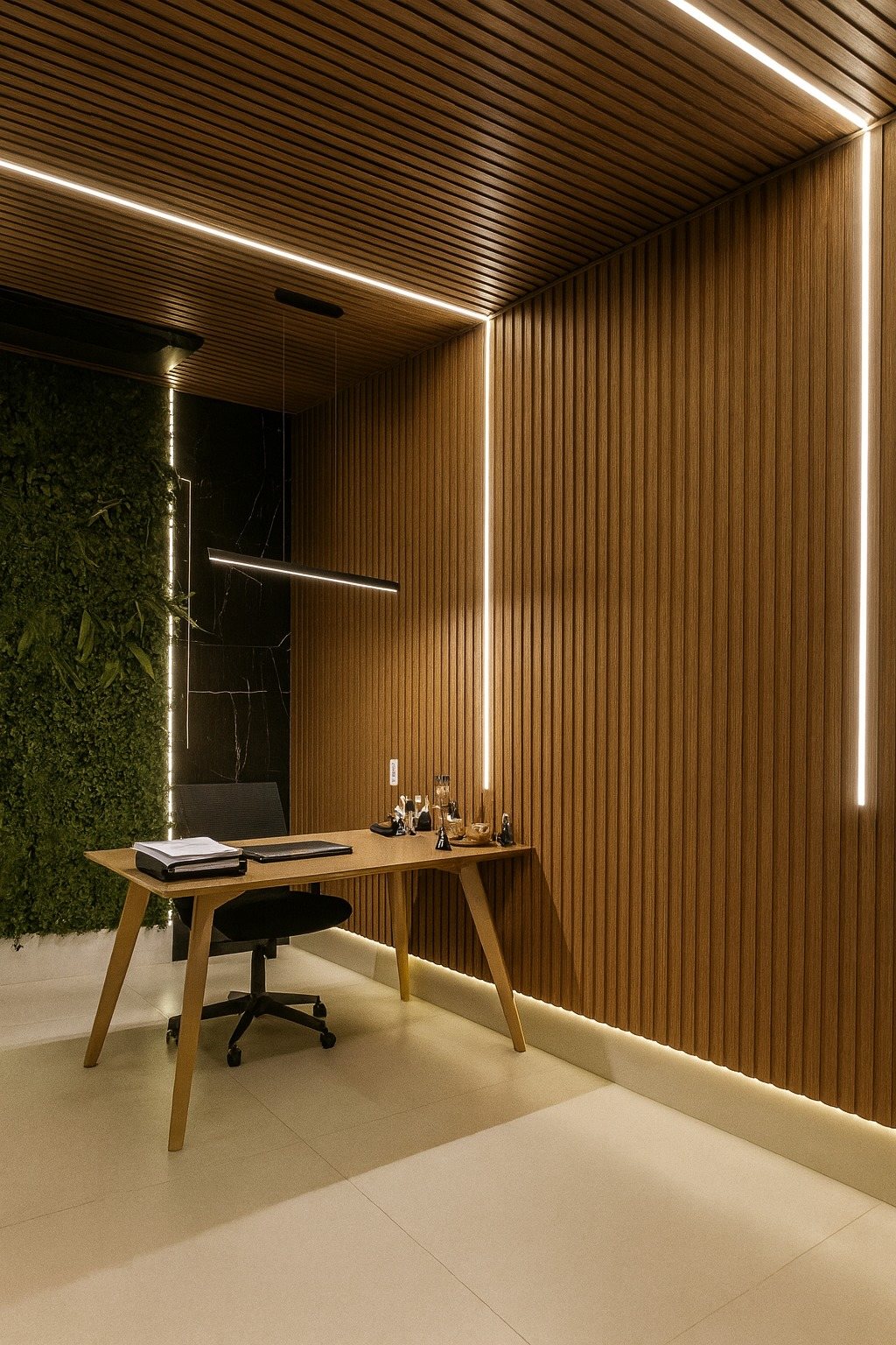 Translucent Wood: room