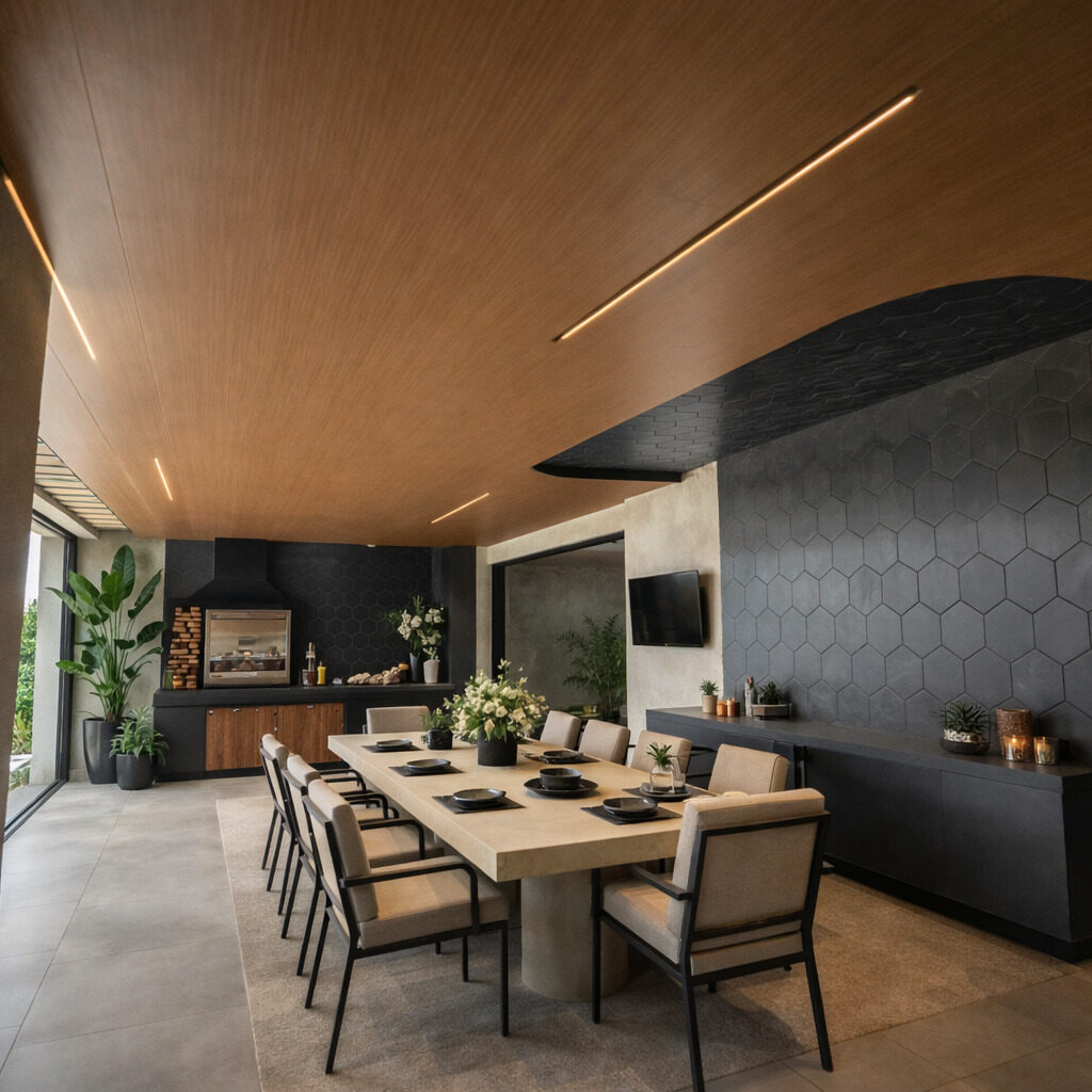 Lisse panel in the dining room