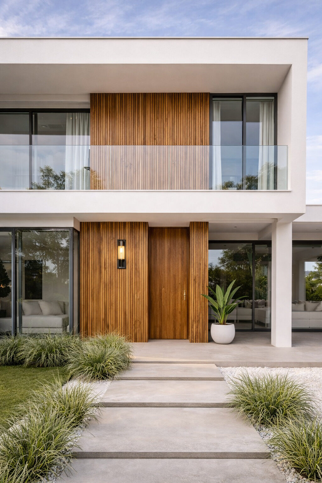 Teak entrance