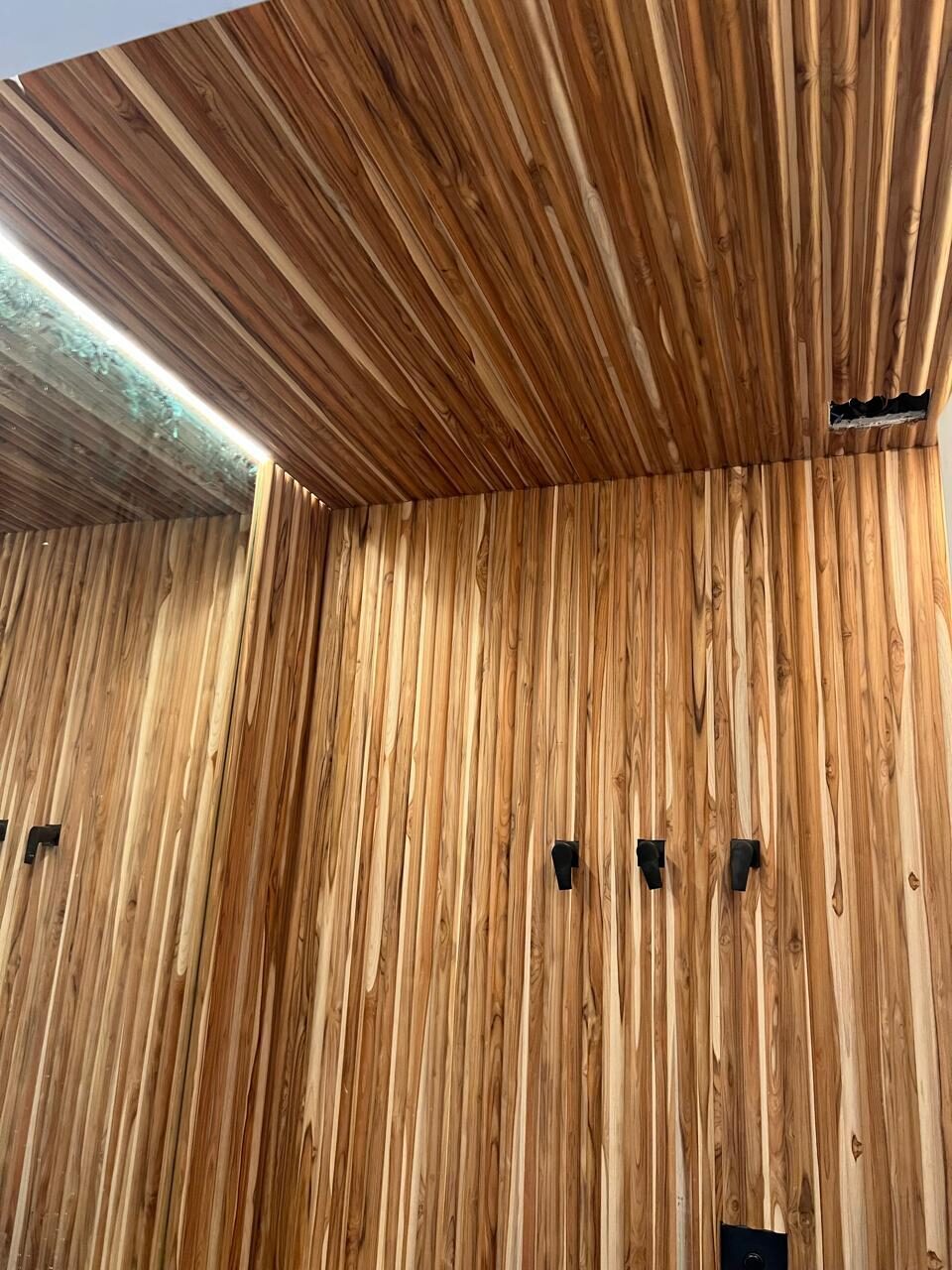 Passage clad in Teak