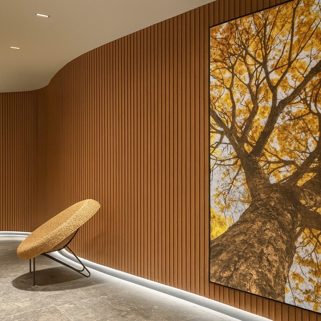 Curved wall