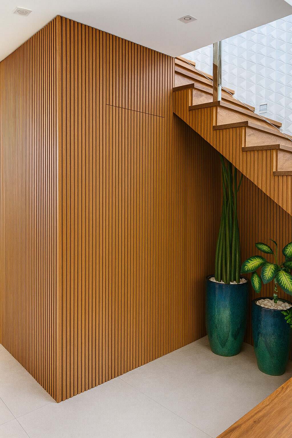 Camouflaged slatted door