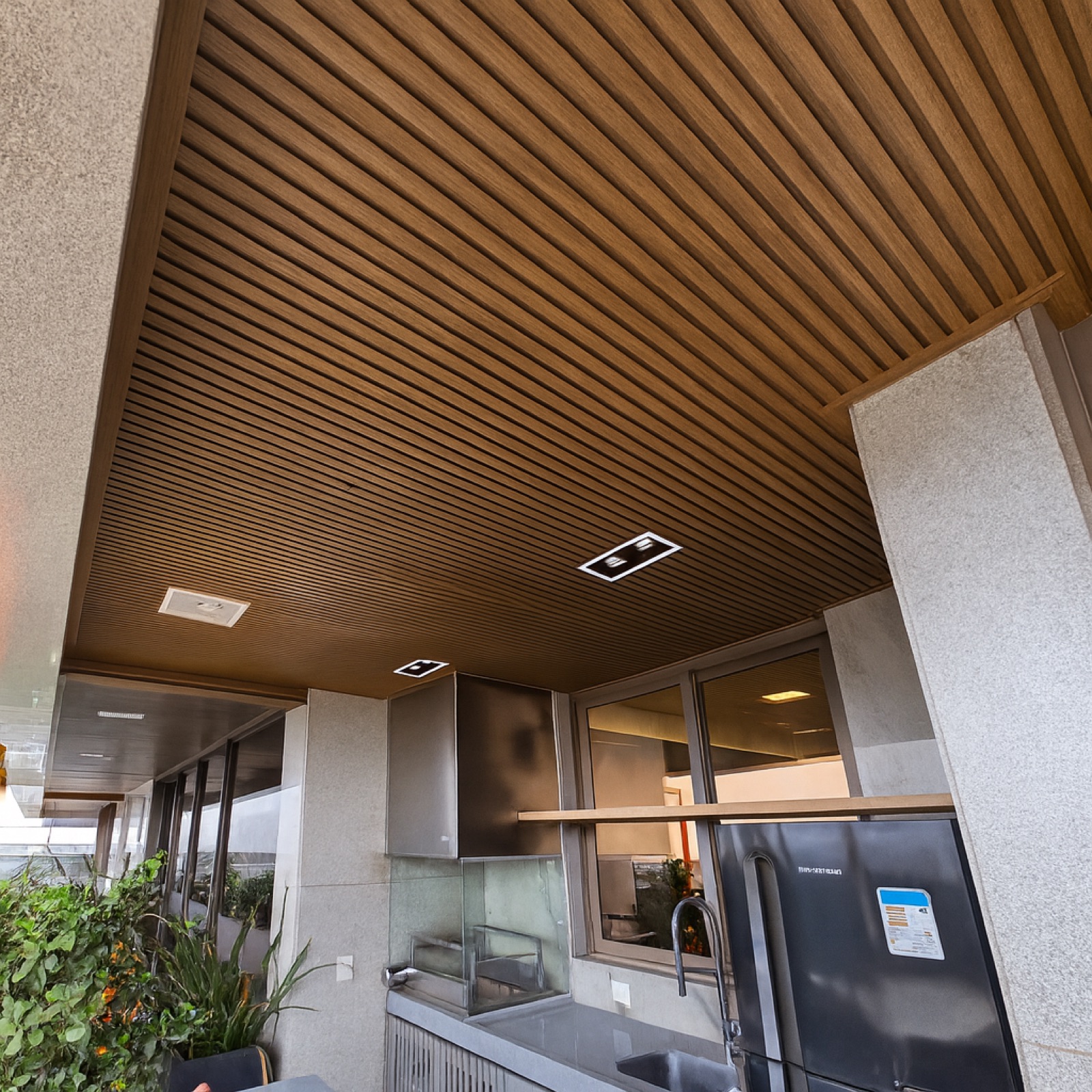 Slatted Ceiling & Ceiling Panels in a project
