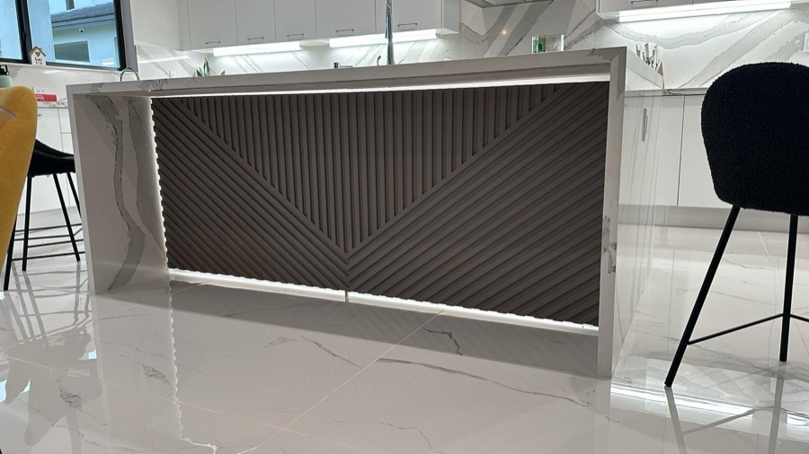 BTO slatted panel in a project outside Brazil