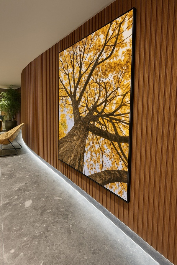 BTO slatted panel in a project outside Brazil
