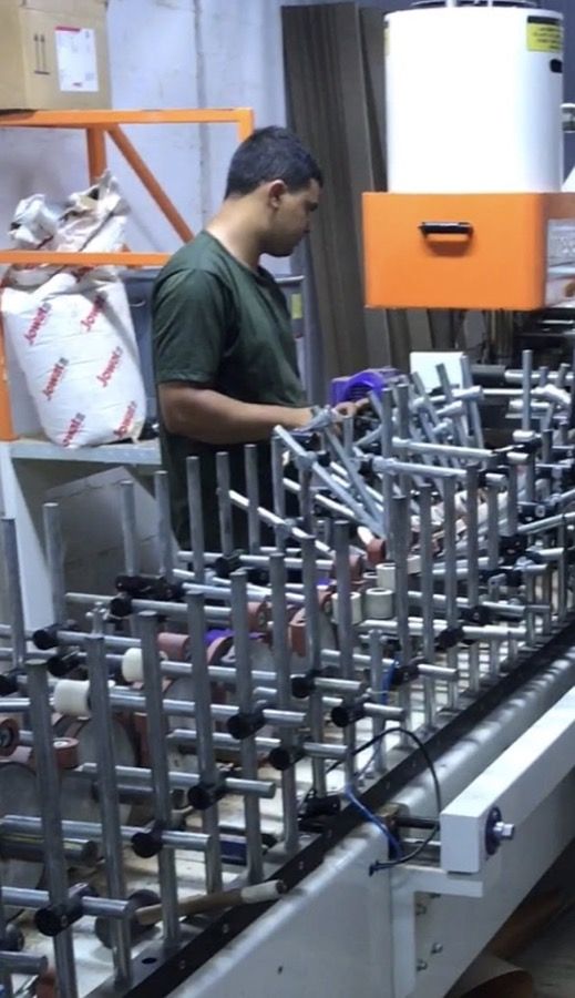 Profiling machine: the slat takes shape