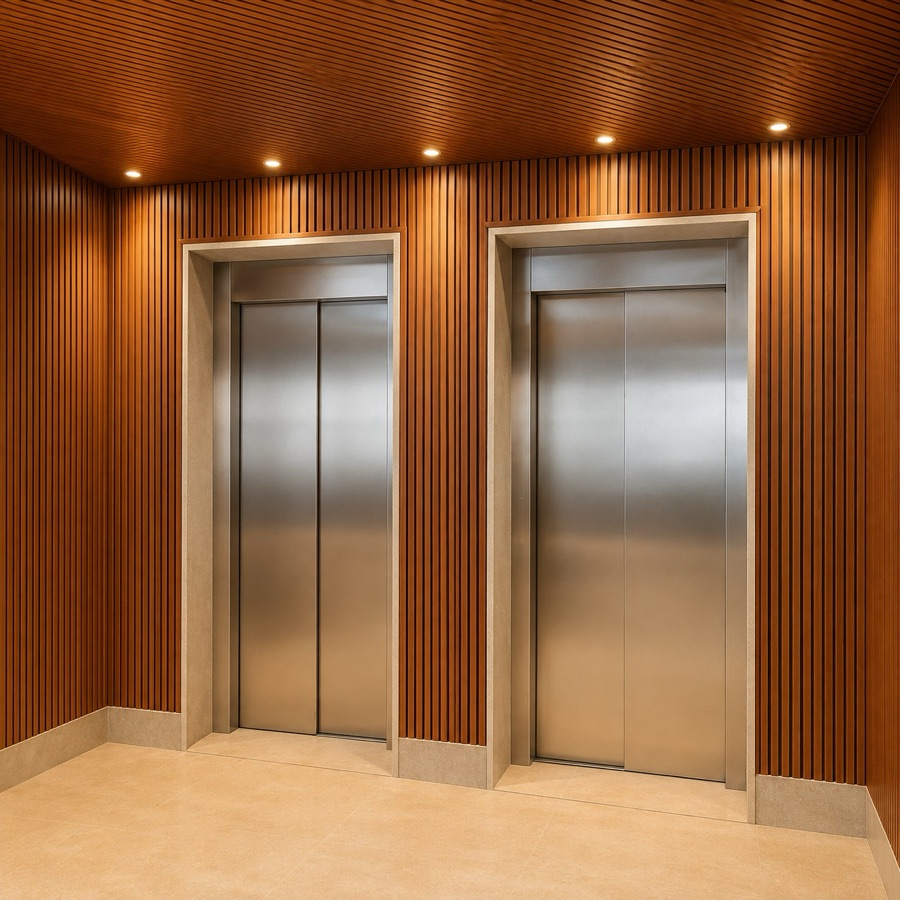 Wood Slatted Panel: room