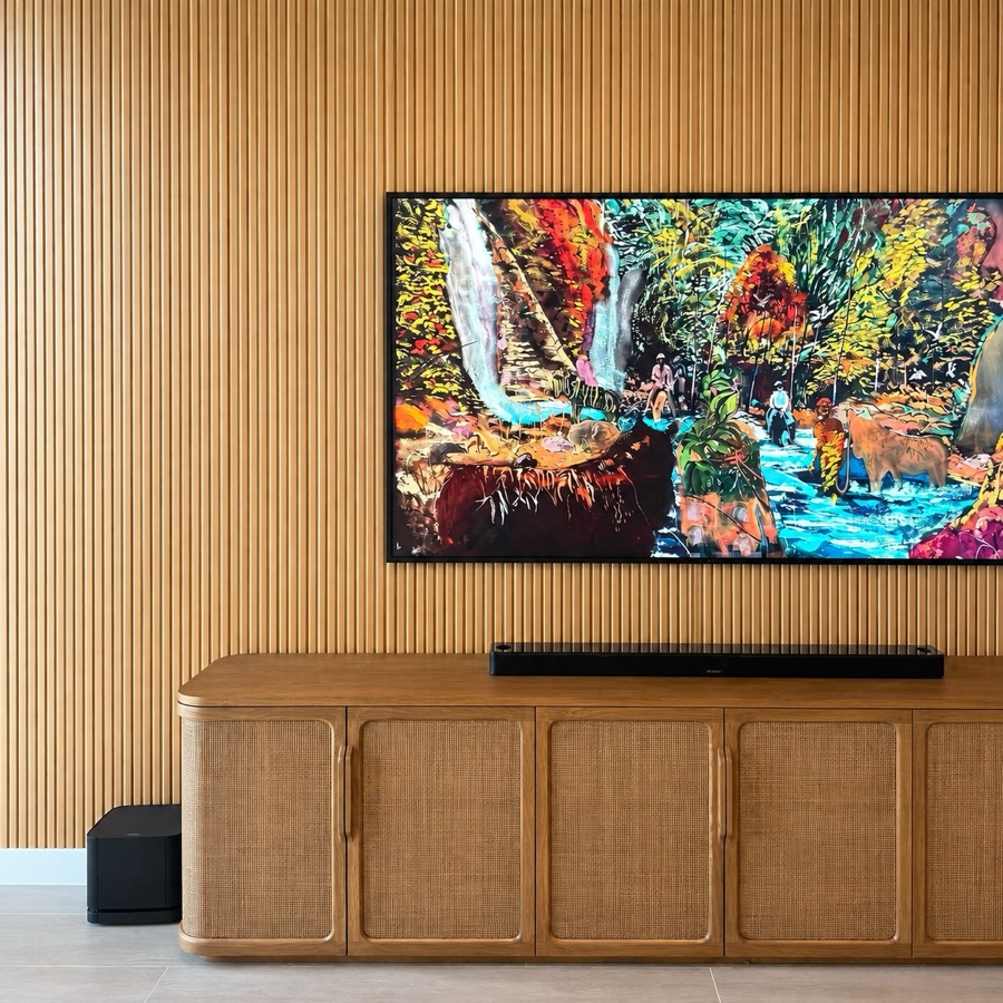 Wood Slatted Panel: room
