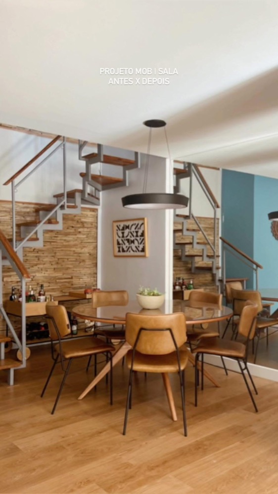 Project by H+E Arquitetura: Living room before and after, Projeto Mob