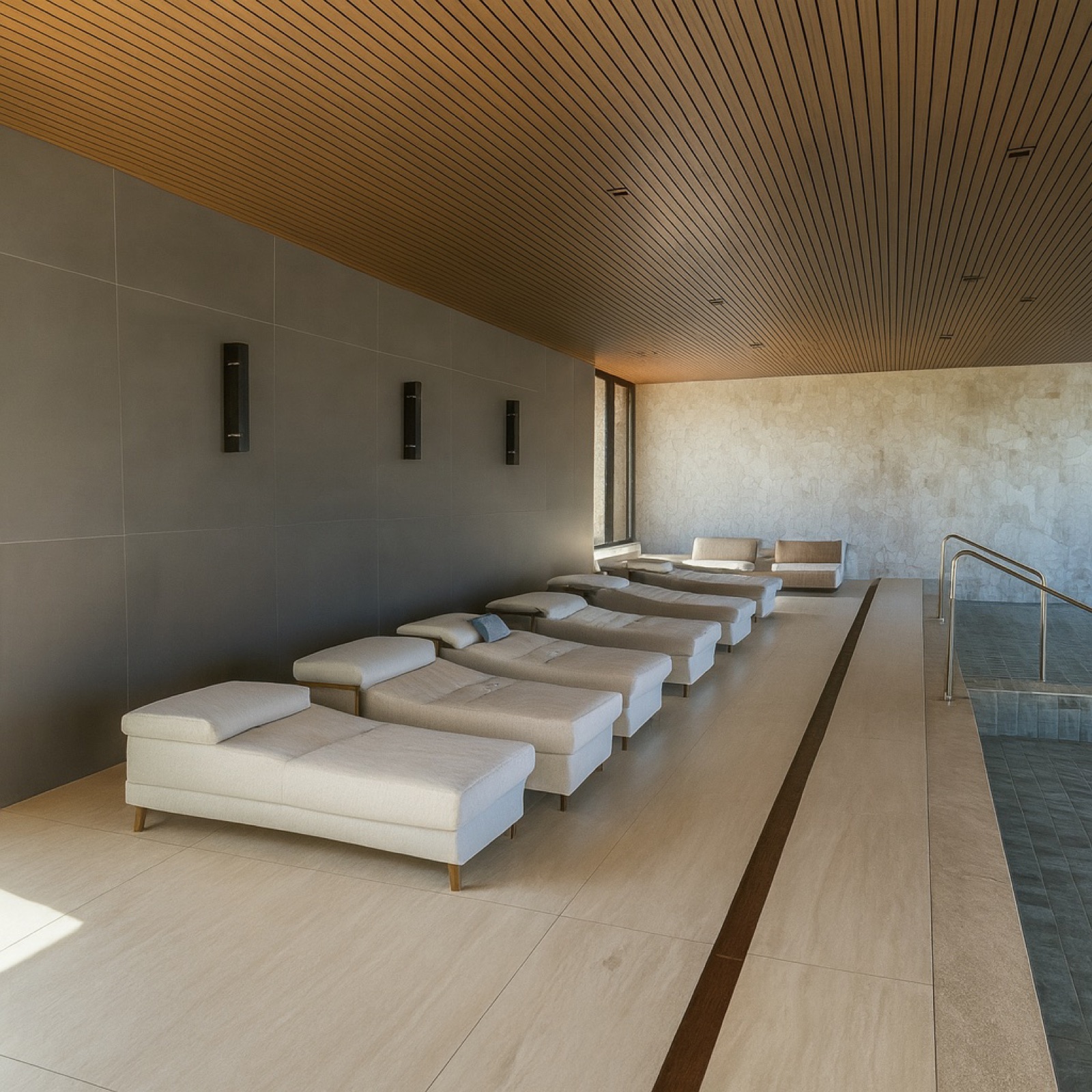Slatted Ceiling & Soffit: room